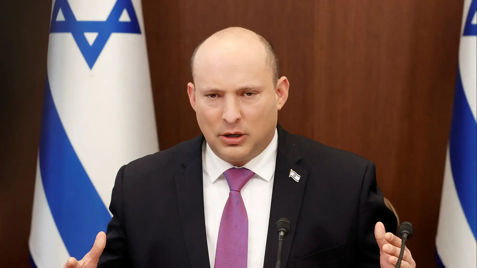 ראש הממשלה, נפתלי בנט במהלך ישיבת הממשלה 14 במרץ 2022 ראש הממשלה, נפתלי בנט במהלך ישיבת הממשלה 14 במרץ 2022