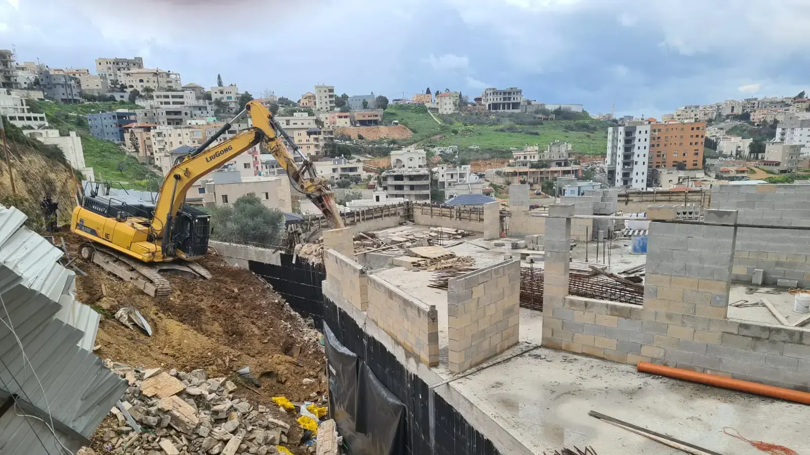 הריסת מתחם חרירי באום אל פחם 15 במרץ 2022 הריסת מתחם חרירי באום אל פחם 15 במרץ 2022