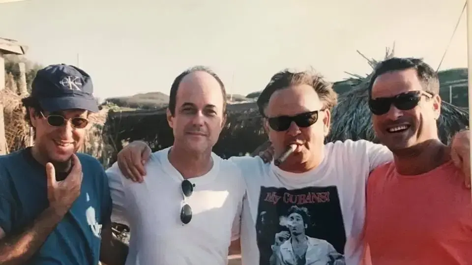 יגאל שילון, מני פאר, יגאל בשן ודודו טופז יגאל שילון, מני פאר, יגאל בשן ודודו טופז