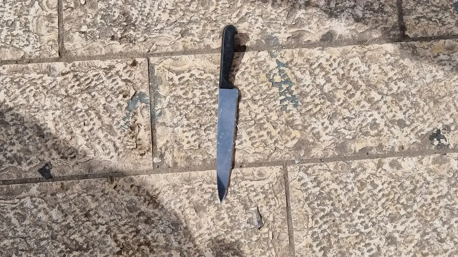 סכין ששימשה את המפגע בפיגוע בירושלים, 19 במרץ, 2022