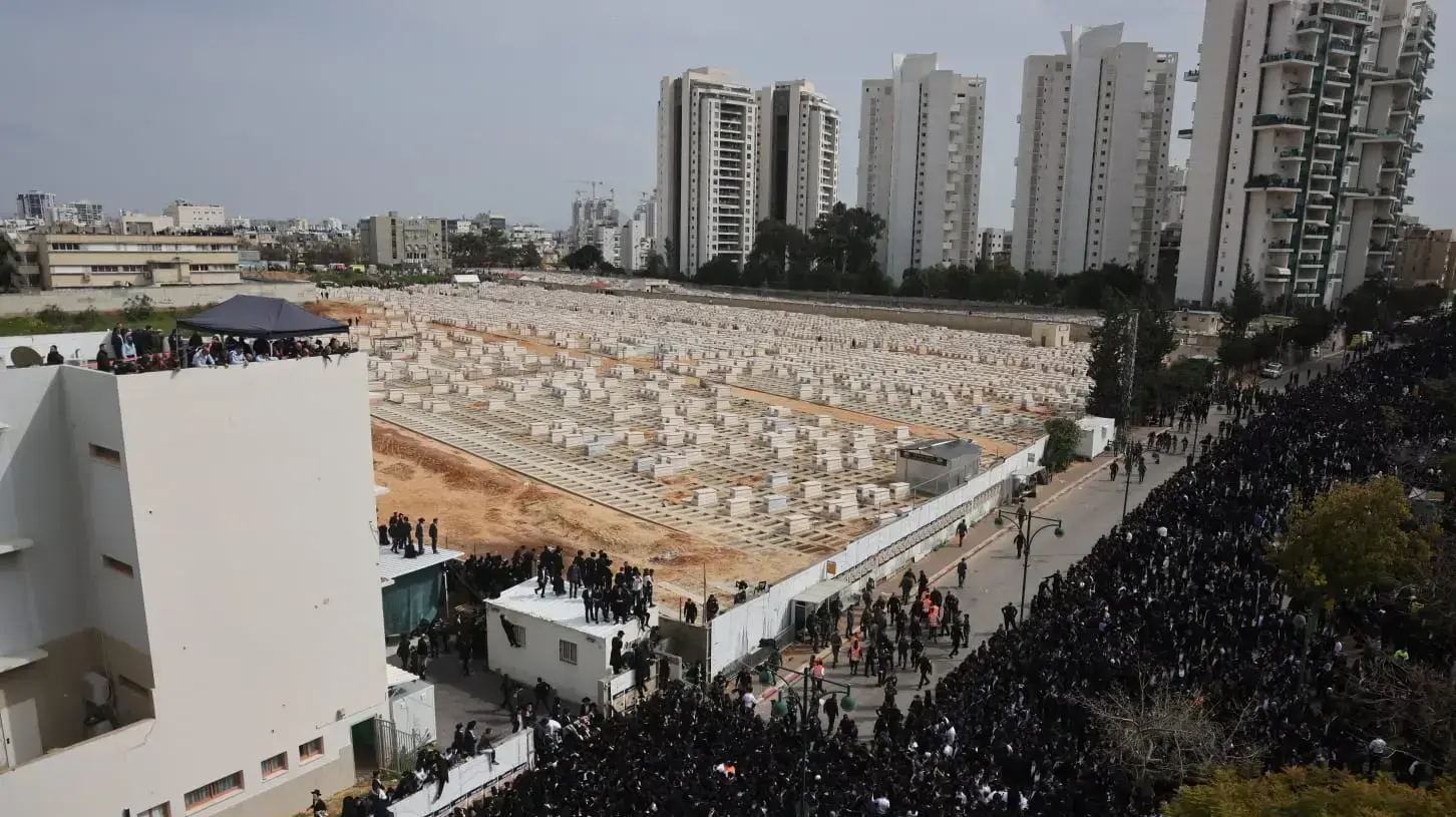 מסע הלוויייה של הרב חיים קניבסקי, בני ברק, 20 במרץ 2022 מסע הלוויייה של הרב חיים קניבסקי, בני ברק, 20 במרץ 2022
