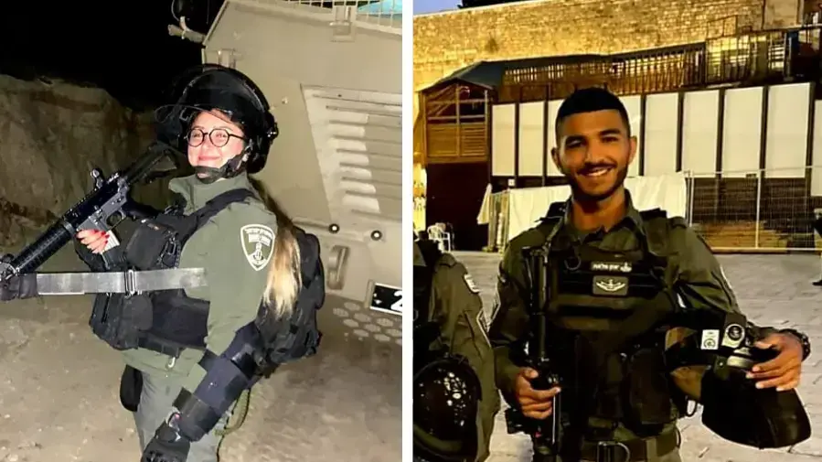 יזן פלאח ושיראל אבוקרט, לוחמי מג"ב שנרצחו בפיגוע בחדרה יזן פלאח ושיראל אבוקרט, לוחמי מג"ב שנרצחו בפיגוע בחדרה