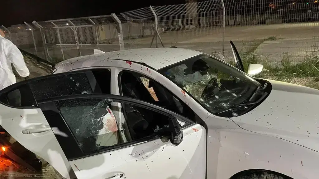 מכונית מחוררת אחרי החיסול בג'נין. 3 באפריל 2022 מכונית מחוררת אחרי החיסול בג'נין. 3 באפריל 2022