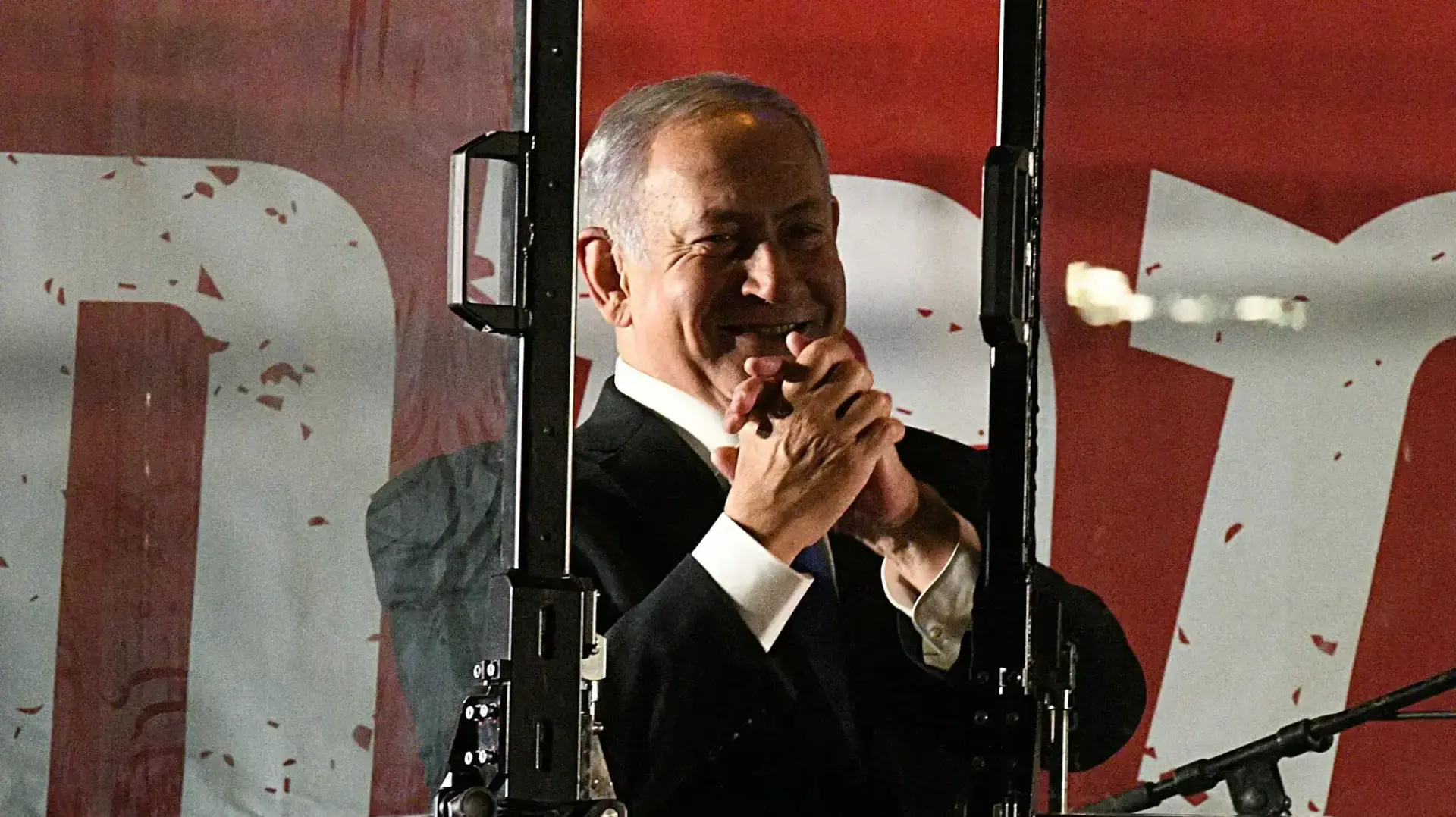 נתניהו במהלך הפגנת הימין בירושלים 6 באפריל 2022 נתניהו במהלך הפגנת הימין בירושלים 6 באפריל 2022