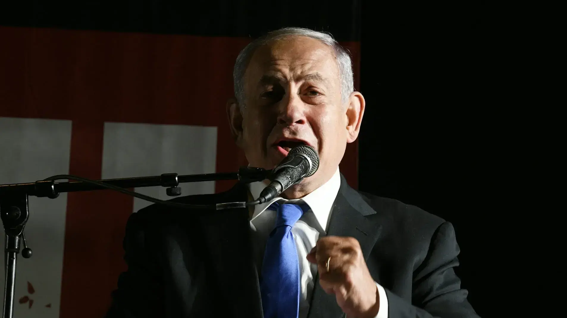 נתניהו במהלך הפגנת הימין בירושלים 6 באפריל 2022 נתניהו במהלך הפגנת הימין בירושלים 6 באפריל 2022
