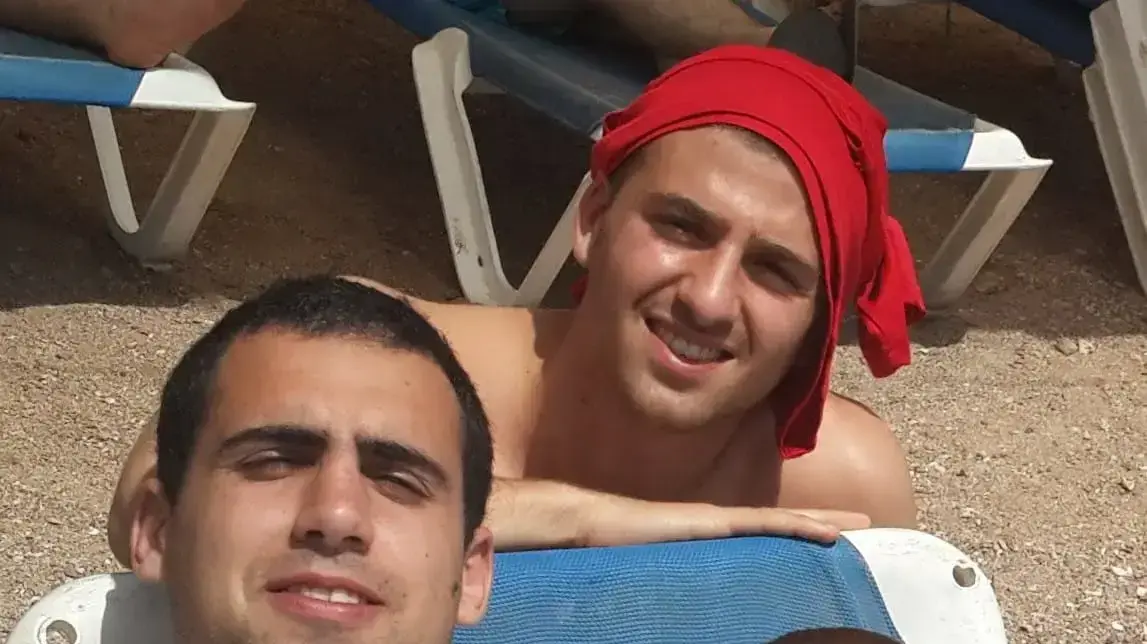 רון לרמן, חברו של איתם מגיני, בזמן שירותם בצבא