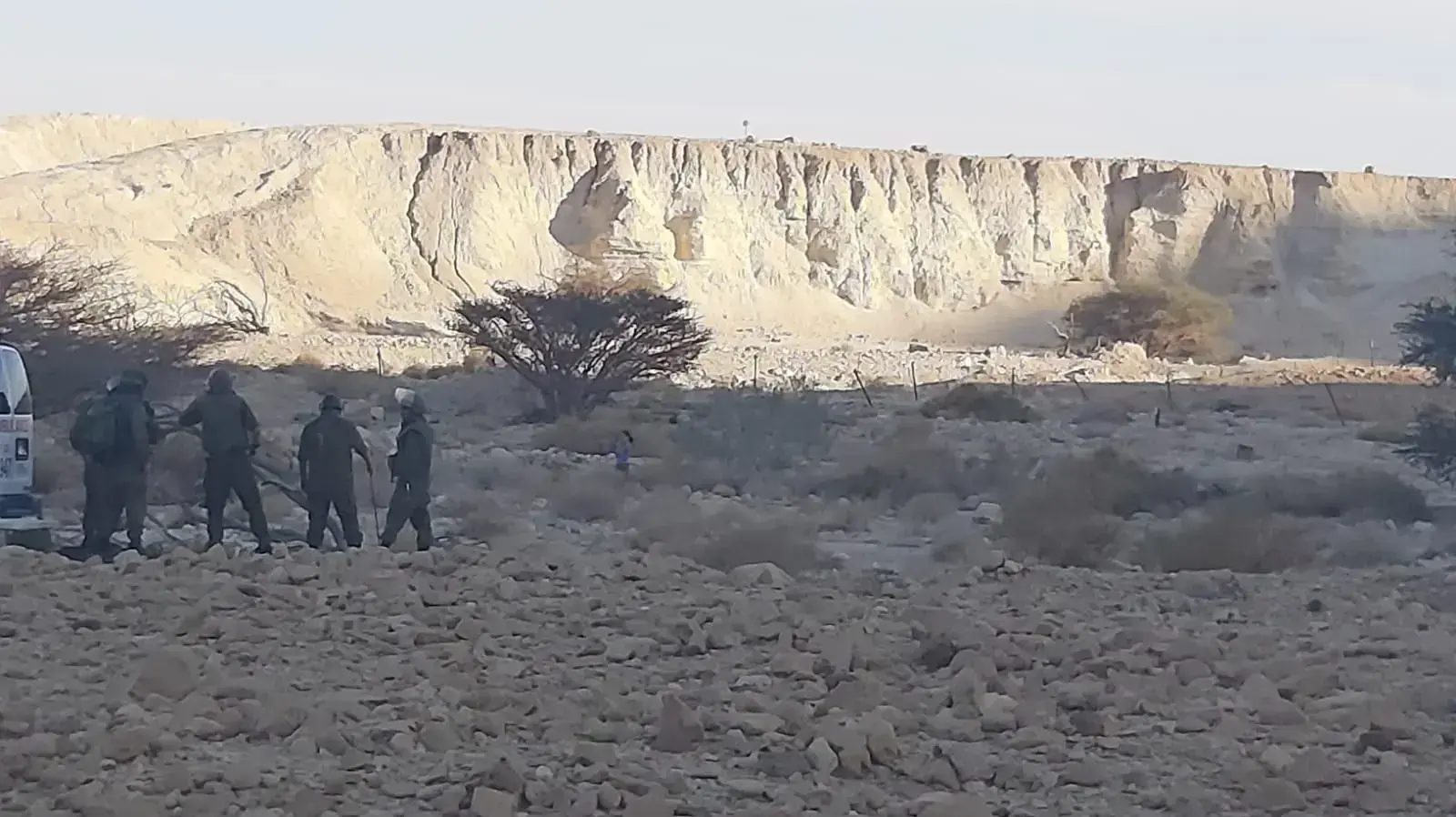 הנחל בו נתקעו שתי המטיילות בתוך שדה מוקשים, 13 באפריל, 2022 הנחל בו נתקעו שתי המטיילות בתוך שדה מוקשים, 13 באפריל, 2022