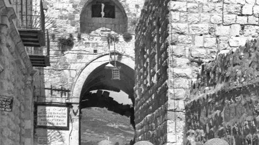 אילן ברונר, רבין, דיין ונרקיס בשער האריות, יוני 1967 אילן ברונר, רבין, דיין ונרקיס בשער האריות, יוני 1967