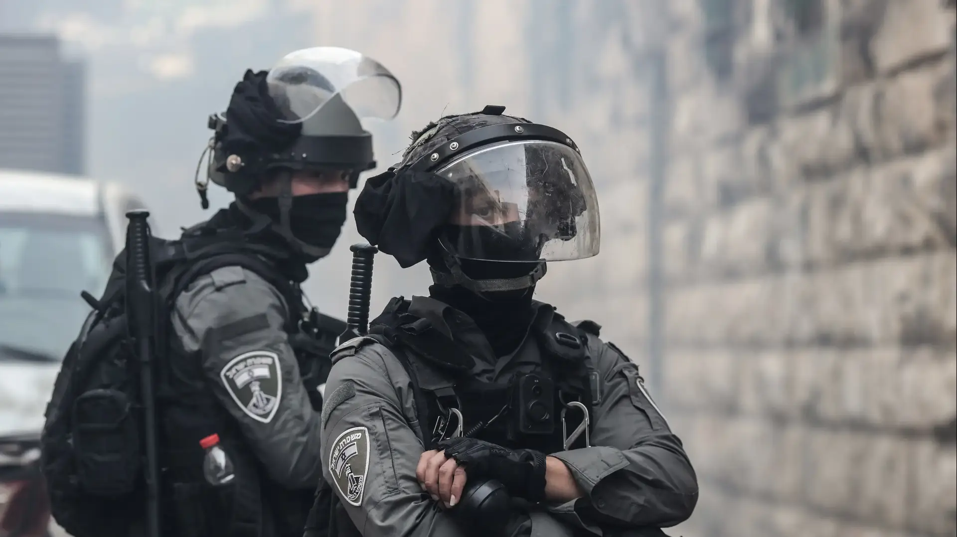 כוחות משטרה בעיר העתיקה 17 באפריל 2022