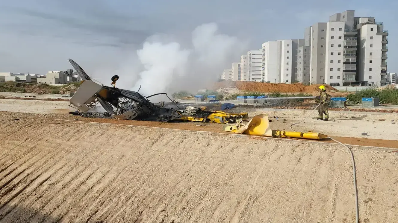 מטוס קל התרסק בשדרות, 27 אפריל 2022 מטוס קל התרסק בשדרות, 27 אפריל 2022