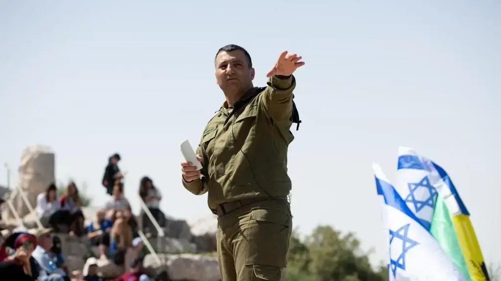 ראש אכ״א אלוף יניב עשור חוזר לגבול לבנון לרגל יום הזיכרון, 29 באפריל 2022