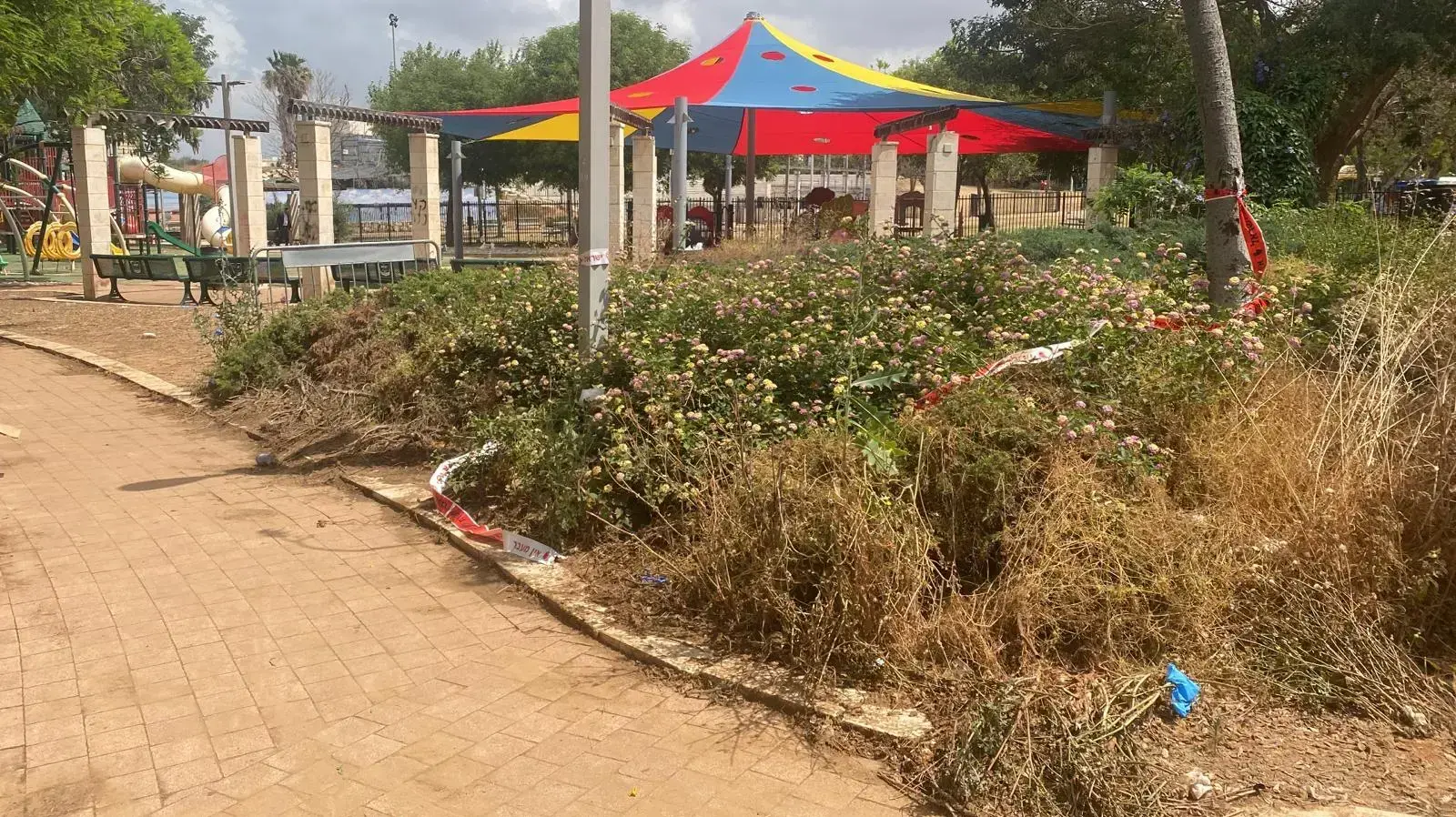 זירת הפיגוע באלעד 6 במאי 2022 זירת הפיגוע באלעד 6 במאי 2022