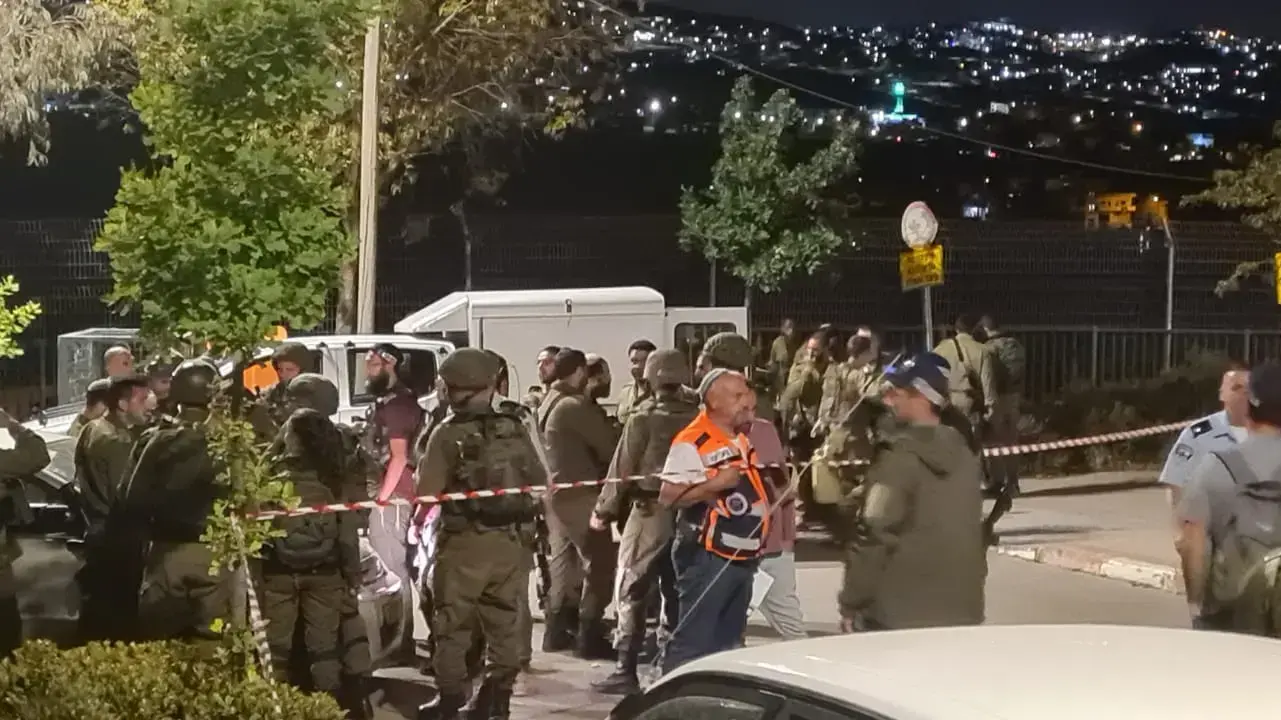 זירת ניסיון הפיגוע בהתנחלות תקוע שבגוש עציון, 8 במאי 2022 זירת ניסיון הפיגוע בהתנחלות תקוע שבגוש עציון, 8 במאי 2022