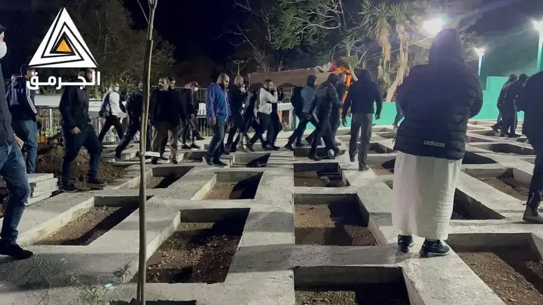 הלווית המחבלים שביצעו את הפיגוע בחדרה, אום אל-פחם. 9 במאי 2022 הלווית המחבלים שביצעו את הפיגוע בחדרה, אום אל-פחם. 9 במאי 2022