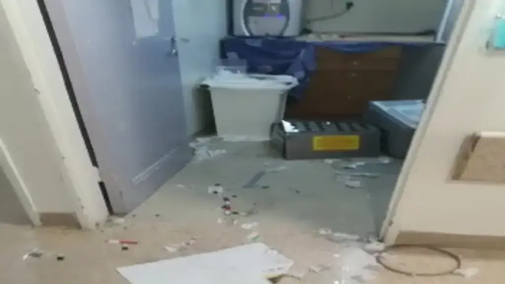 אירוע האלימות בבית החולים הדסה. צילום: דוברות הדסה