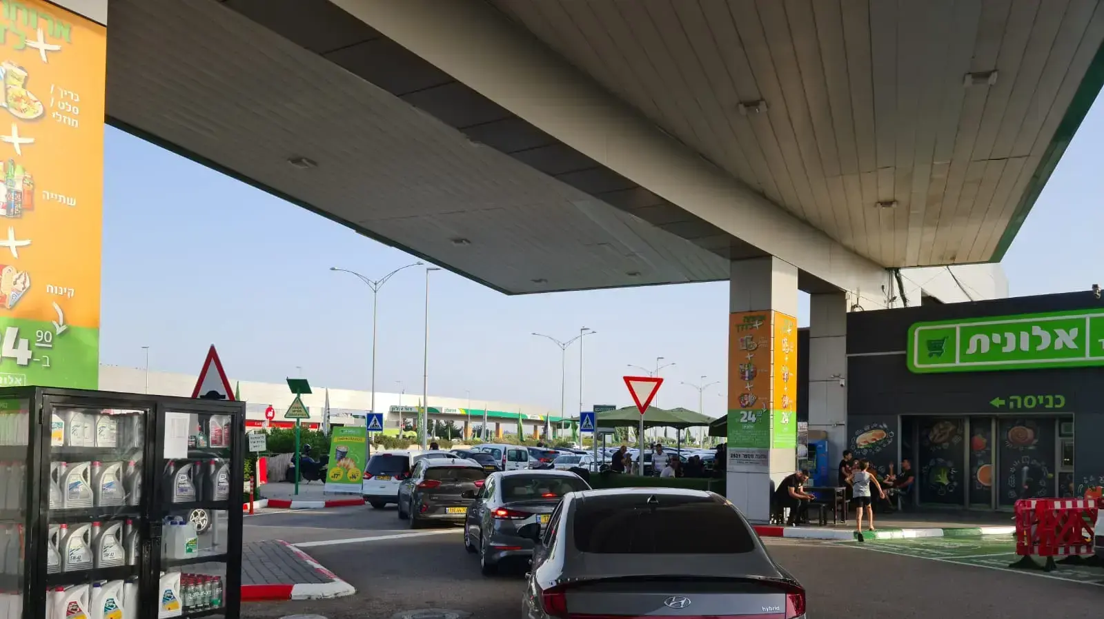 תחנת הדלק בה נגנב רכב עם תינוק בתוכו, 28 במאי 2022