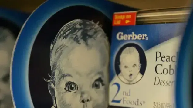 מזון לתינוקות של גרבר עם דיוקנה של אן טרנר קוק מזון לתינוקות של גרבר עם דיוקנה של אן טרנר קוק