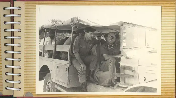 דוד אלעזר ומשה דיין