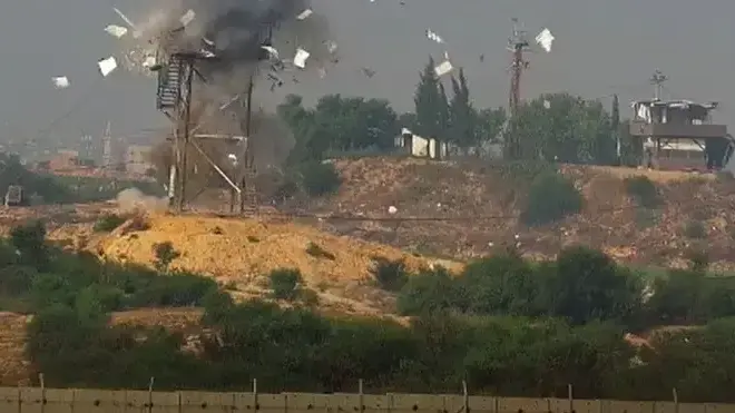 תקיפת עמדת חמאס ברצועה בתגובה לירי רקטה. 18 ביוני 2022 תקיפת עמדת חמאס ברצועה בתגובה לירי רקטה. 18 ביוני 2022
