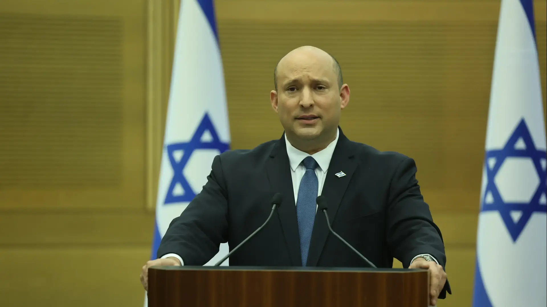 ראש הממשלה נפתלי בנט בהצהרה על הליכה לבחירות, 20 ביוני 2022 ראש הממשלה נפתלי בנט בהצהרה על הליכה לבחירות, 20 ביוני 2022