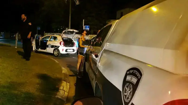 זירת אירוע נסיון חטיפת הנערה בפרדס חנה 