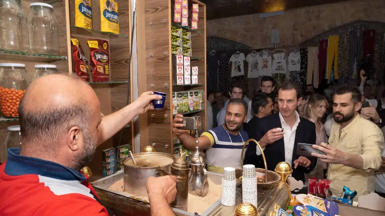 ביקור בשאר אסד ומשפחתו בחלב ביקור בשאר אסד ומשפחתו בחלב