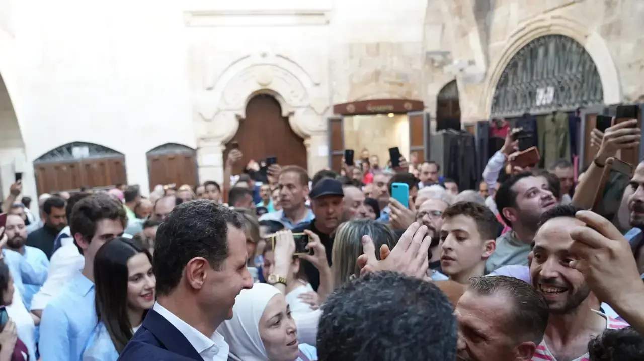 ביקור בשאר אסד ומשפחתו בחלב ביקור בשאר אסד ומשפחתו בחלב