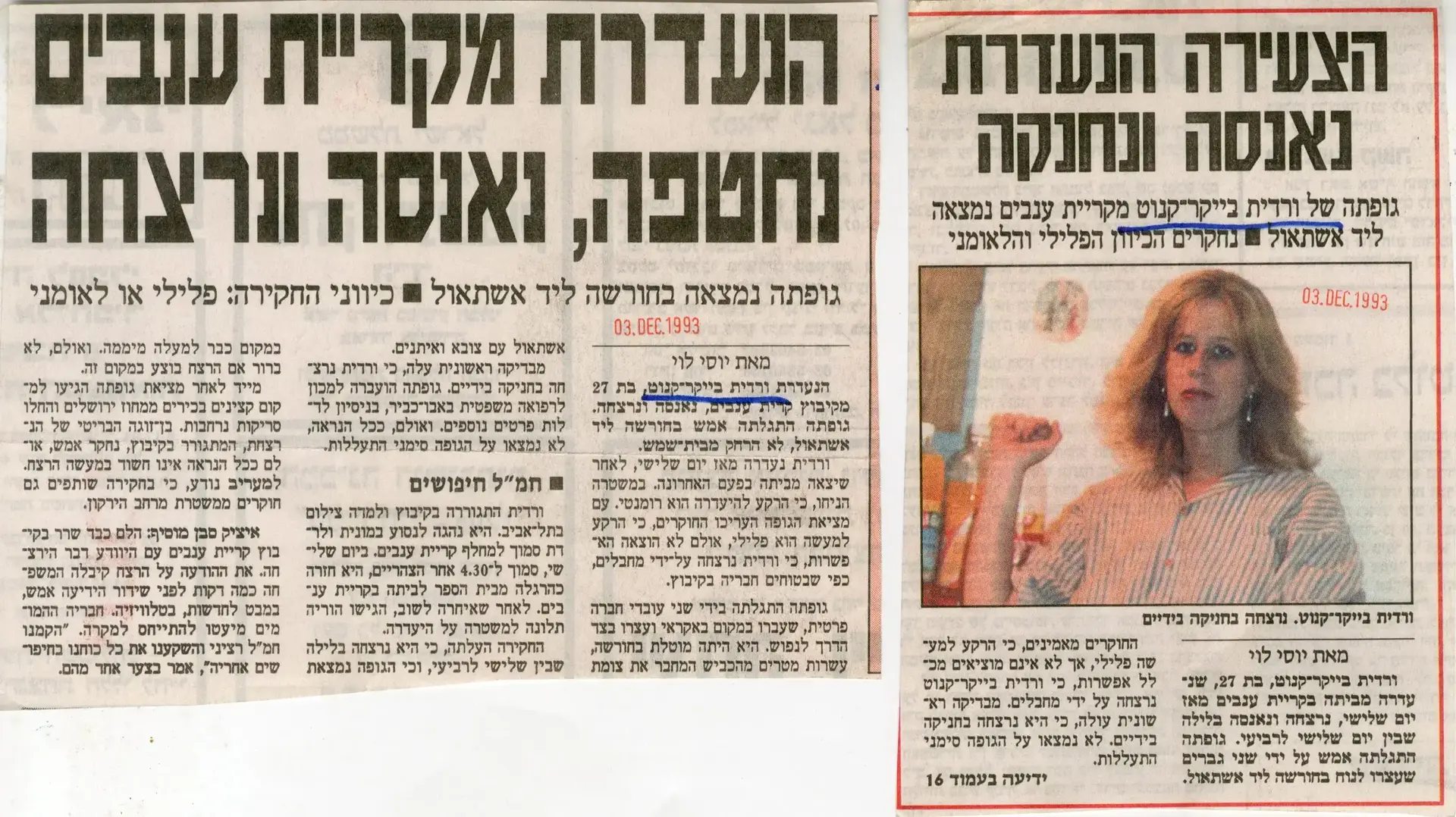 רצח ורדית בקרקנוט רצח ורדית בקרקנוט