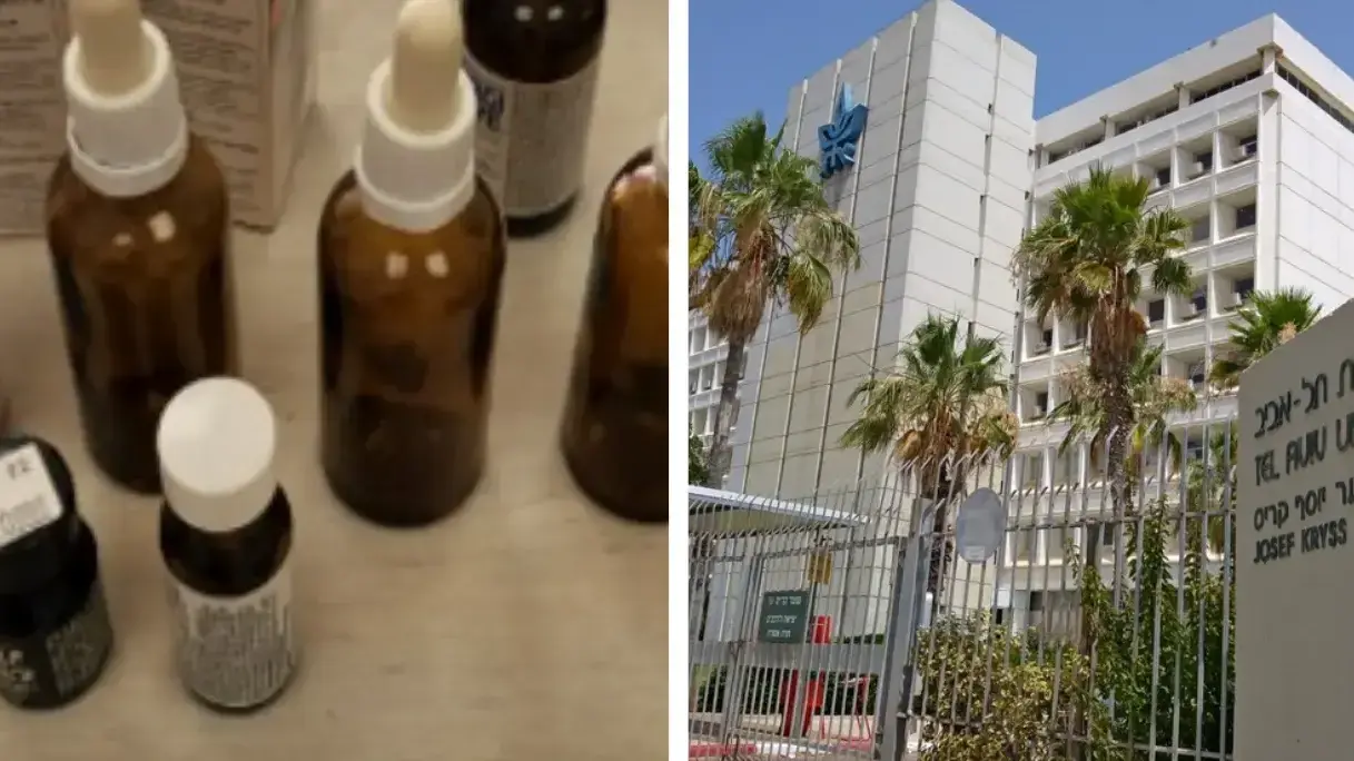 אוניבסריסטית ת"א, 3 בקבוקונים החשודים כסם מסוג GHB – "סם אונס" שנתפסו אצל פרופסור צאוניברסיטה במרכז הארץ