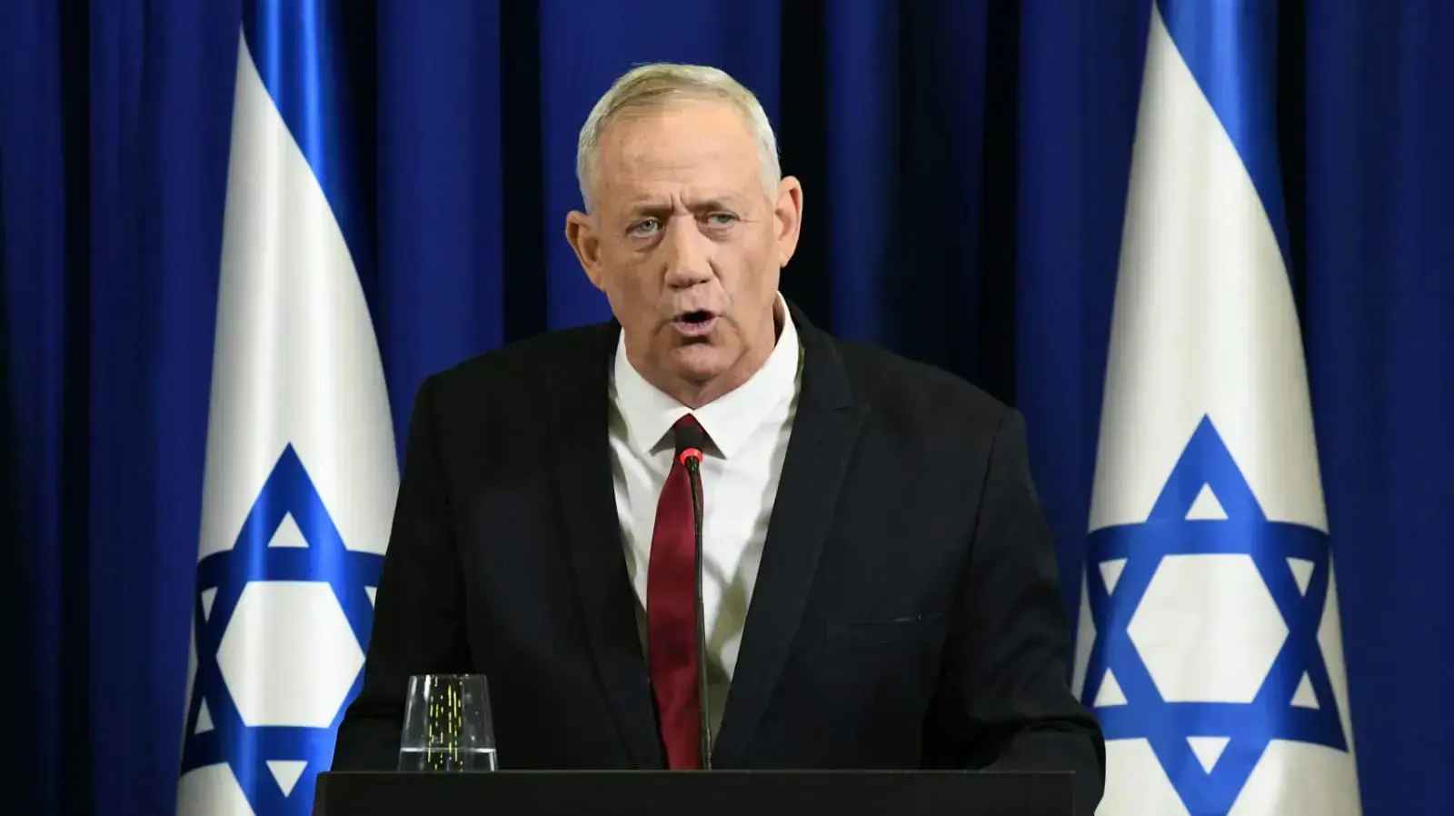 הצהרות של בני גנץ וגדעון סער. כפר המכבייה, ר"ג 10 ביולי 2022 הצהרות של בני גנץ וגדעון סער. כפר המכבייה, ר"ג 10 ביולי 2022