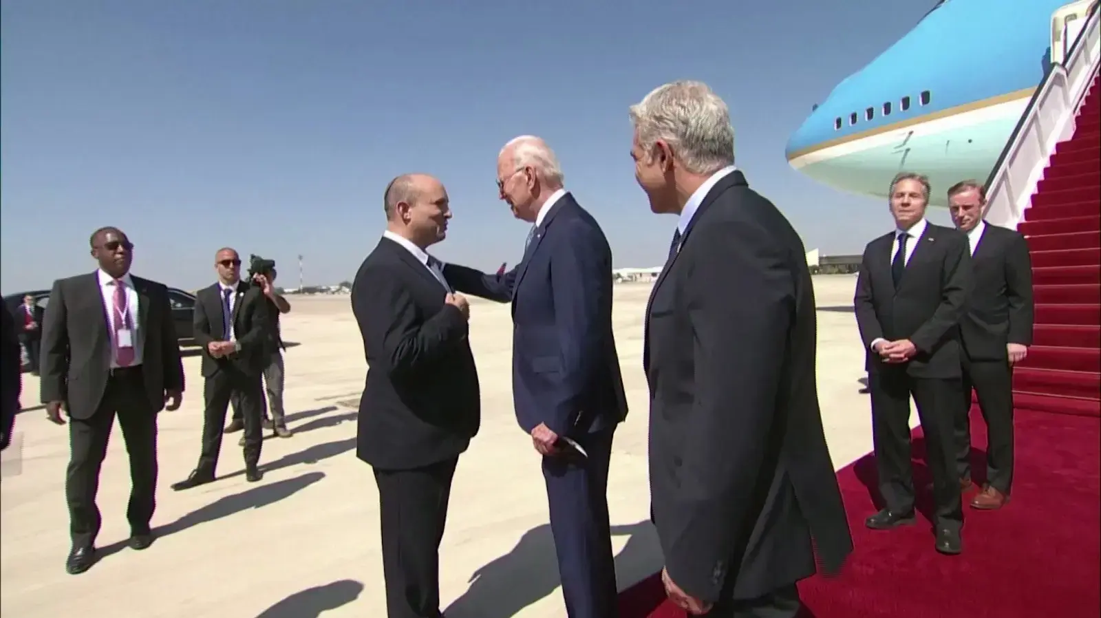 נפתלי בנט ונשיא ארה"ב ג'ו ביידן  13 ביולי 2022