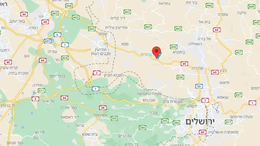 מפה - בית חורון מפה - בית חורון