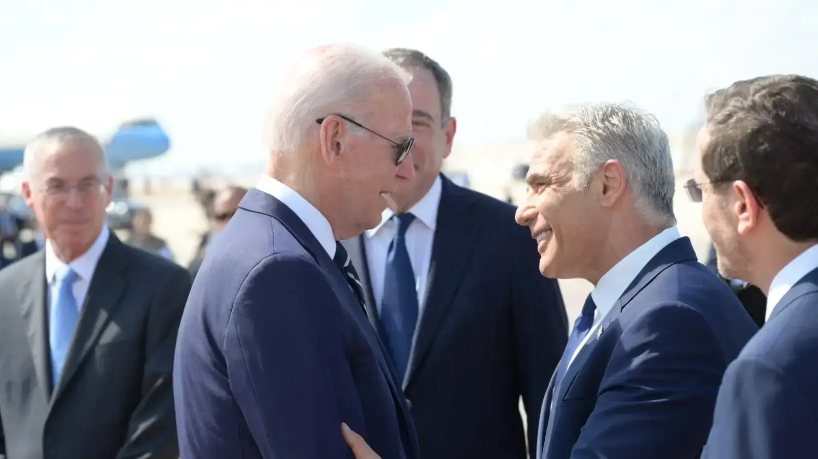 יאיר לפיד נפרד מג'ו ביידן, 15 ביולי 2022 יאיר לפיד נפרד מג'ו ביידן, 15 ביולי 2022
