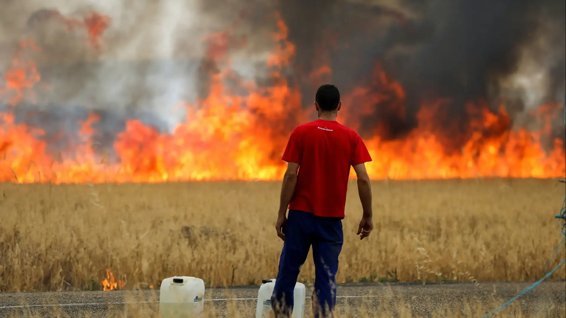 שריפות ענק בספרד בעקבות גל החום 19 ביולי 2022 שריפות ענק בספרד בעקבות גל החום 19 ביולי 2022