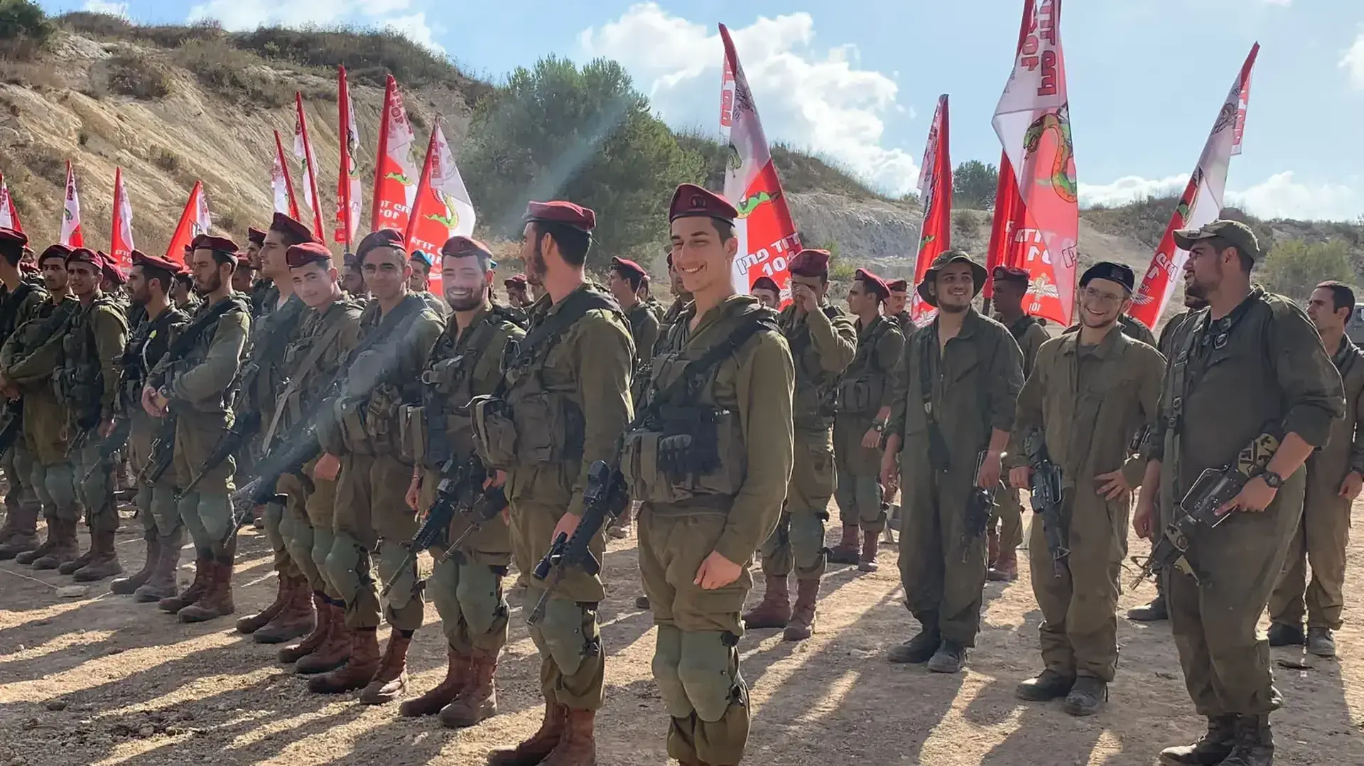 טקס סיום תרגיל גדודי של צנחנים 101