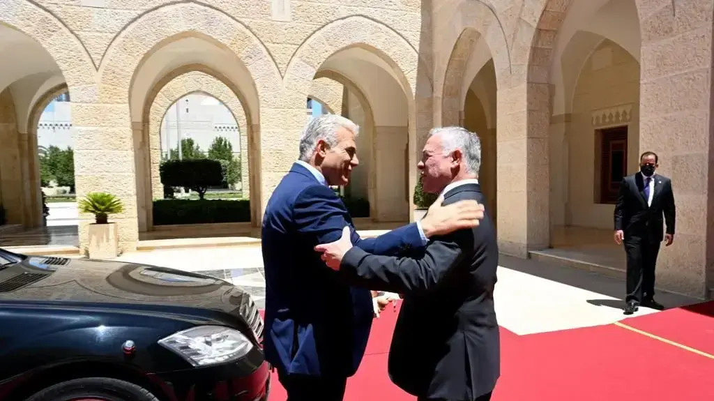 פסגה בין לפיד לעבדאללה מלך ירדן 27 ביולי 2022 פסגה בין לפיד לעבדאללה מלך ירדן 27 ביולי 2022