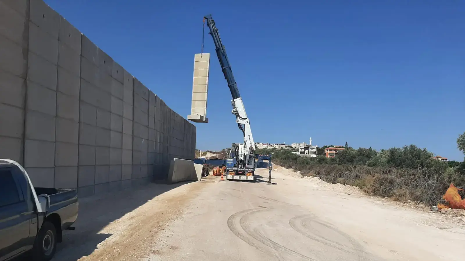 בניית חומה בקו התפר - גזרת חטמ״ר מנשה , ג׳נין 27 ביולי 2022