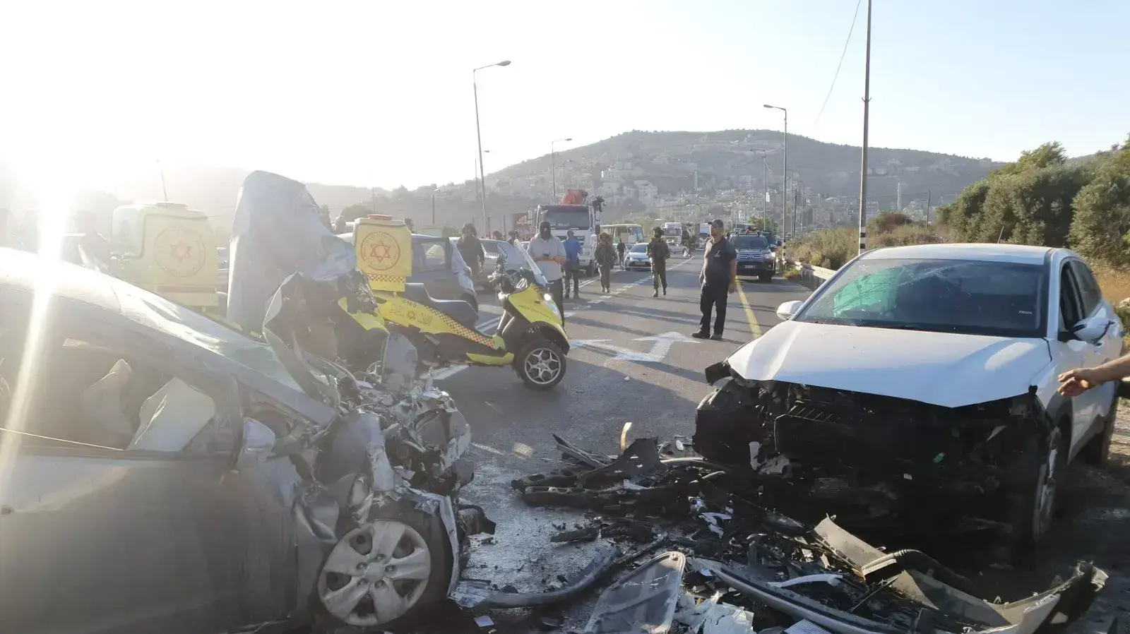 זירת התאונה בבנימין זירת התאונה בבנימין