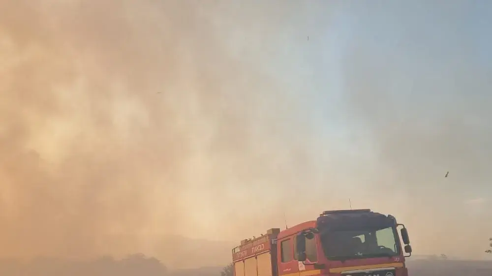שריפה בדרום הגולן 31 ביוני 2022 שריפה בדרום הגולן 31 ביוני 2022
