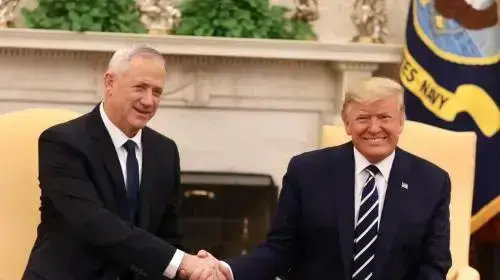 דונאלד טראמפ ובני גנץ דונאלד טראמפ ובני גנץ