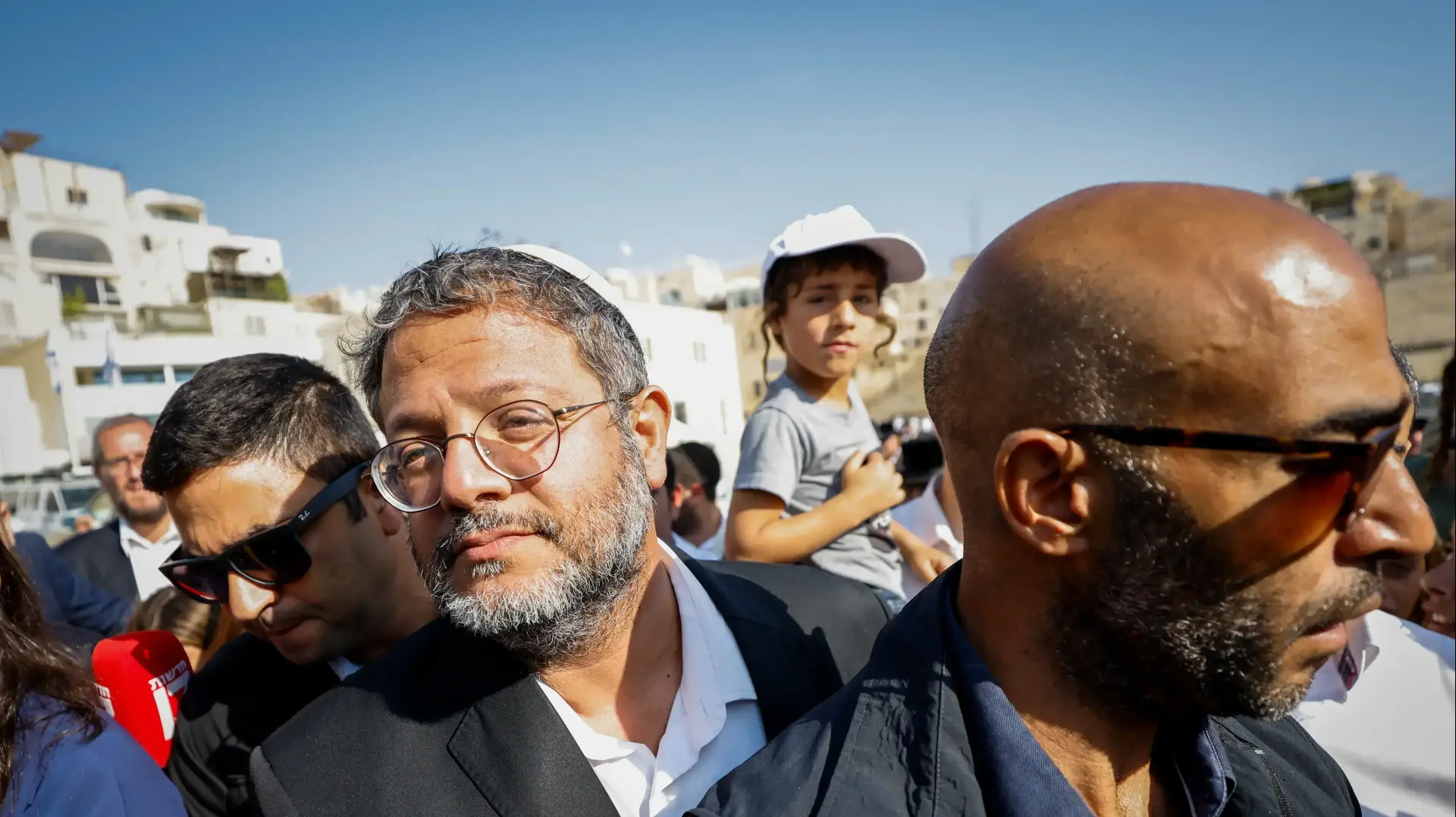 איתמר בן גביר בדרכו להר הבית 7 באוגוסט 2022