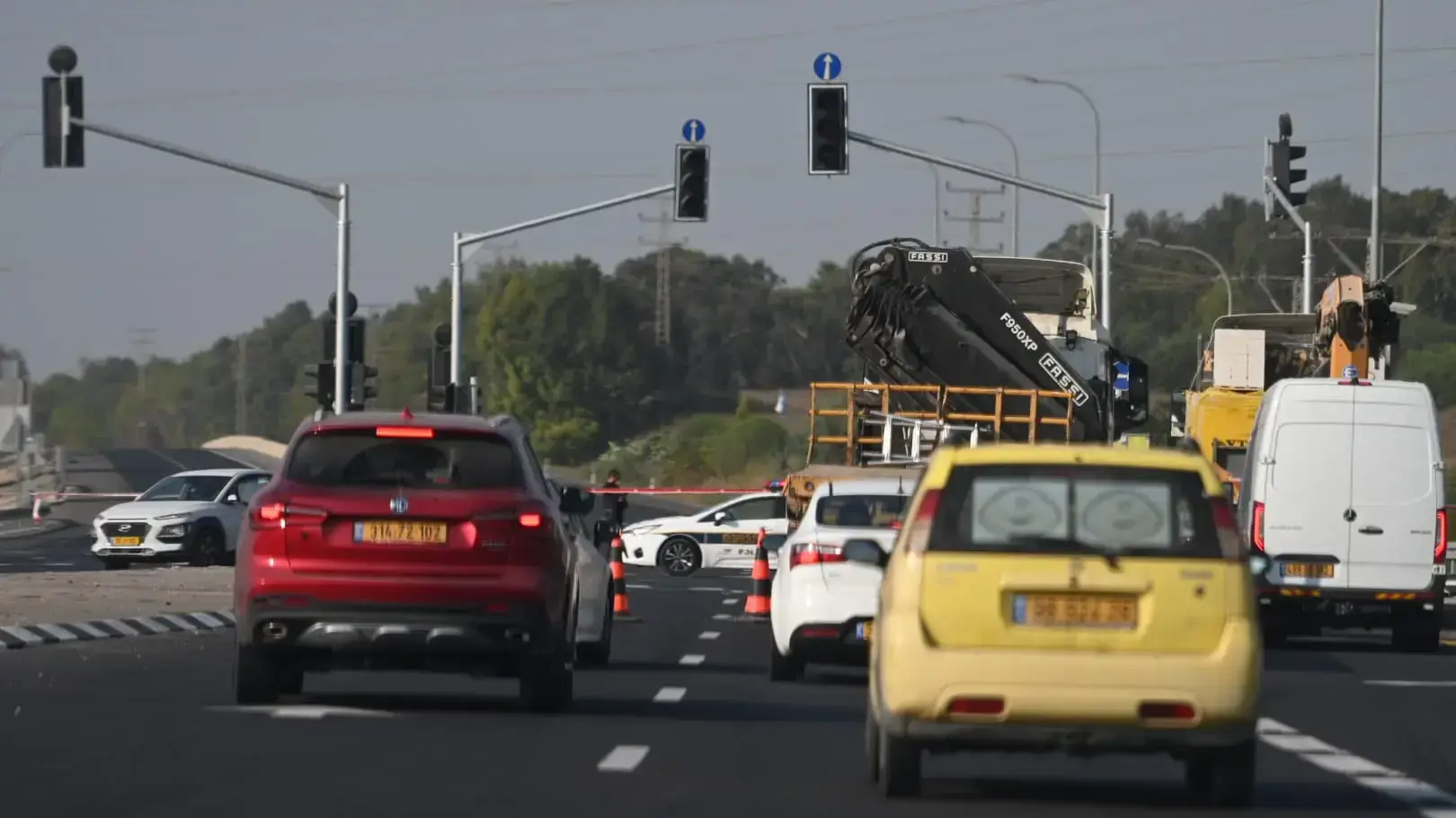 חסימת כביש בזיקים. 8 באוגוסט 2022 חסימת כביש בזיקים. 8 באוגוסט 2022