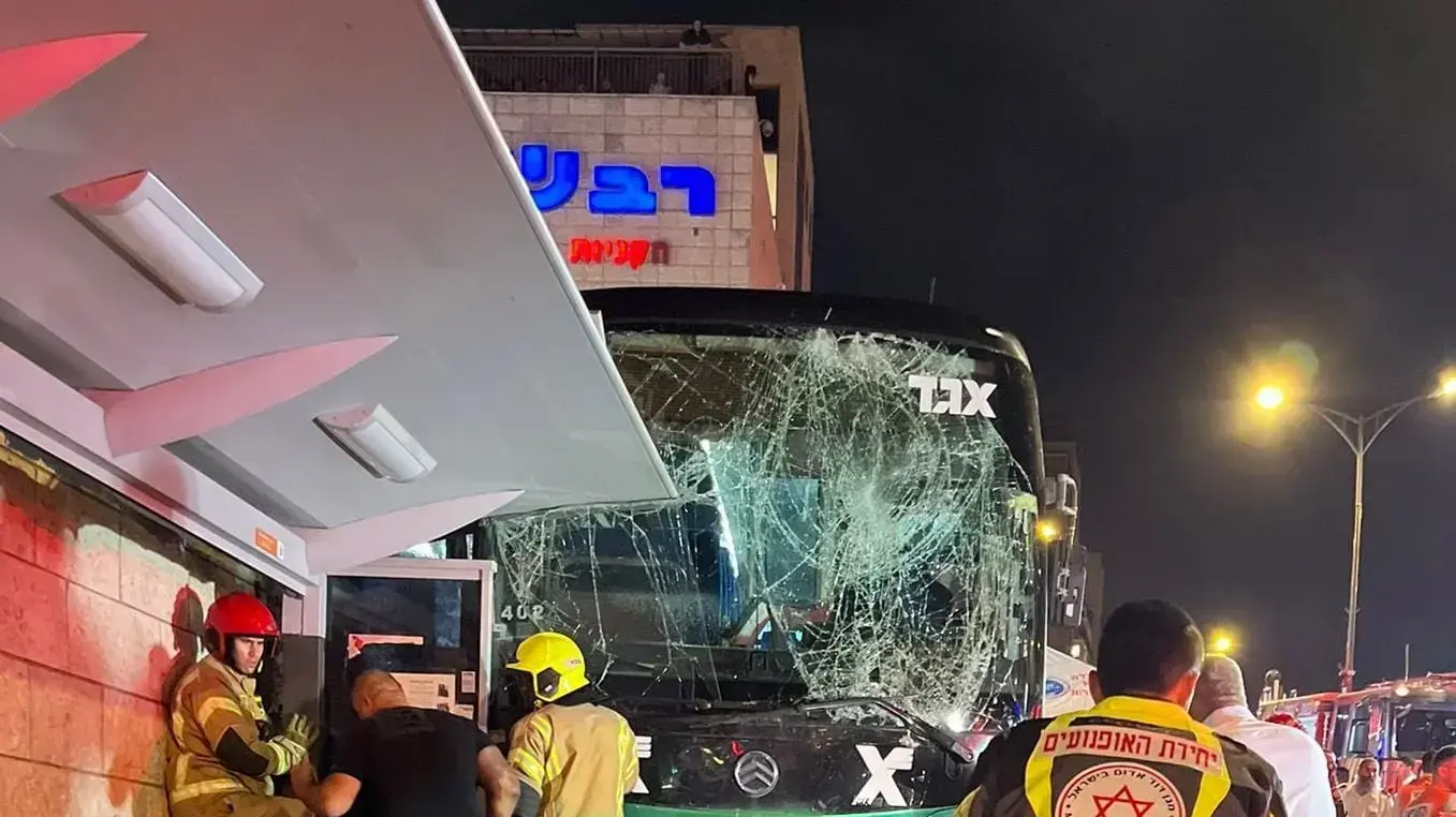 זירת תאונת הדרכים בירושלים 11 באוגוסט 2022 זירת תאונת הדרכים בירושלים 11 באוגוסט 2022