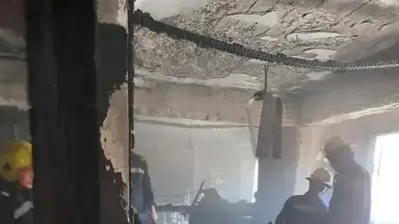 הכנסיה באל - גיזה במצרים לאחר השריפה, 14 באוגוסט 2022 הכנסיה באל - גיזה במצרים לאחר השריפה, 14 באוגוסט 2022