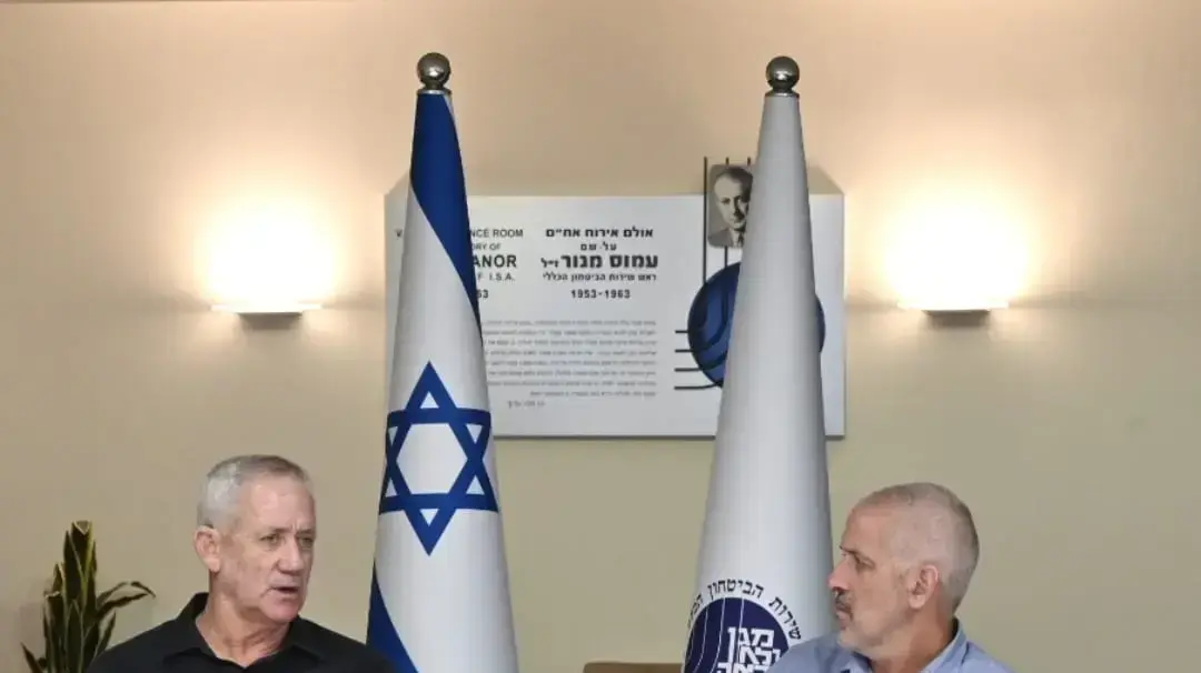 שר הביטחון, בני גנץ וראש השב"כ,  רונן בר בסיום הערכת מצב 16 באוגוסט 2022 