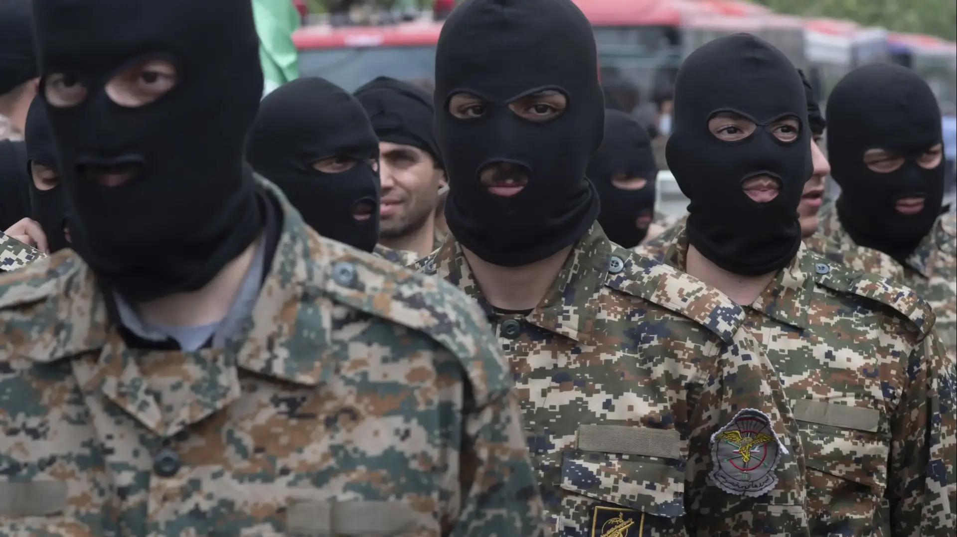 אנשי משמרות המהפכה של איראן באירוע לציון "יום ירושלים" בטהראן, 29 באפריל 2022