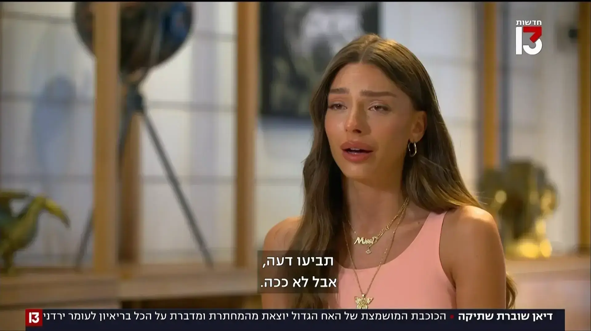 דיאן שוורץ בריאיון לחדשות 13 עומר ירדני דיאן שוורץ בריאיון לחדשות 13 עומר ירדני