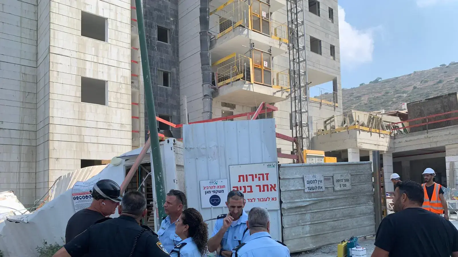 הרוגים בתאונת עבודה באתר בנייה, טירת כרמל, 21 באוגוסט 2022