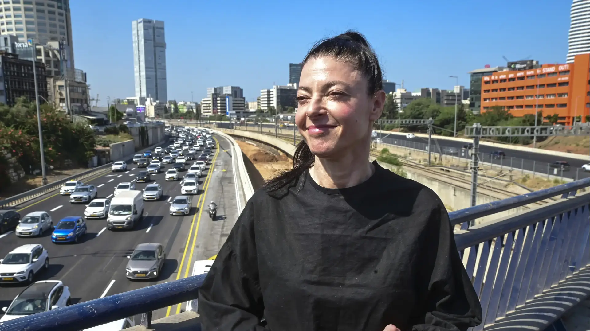 שרת התחבורה, מרב מיכאלי במהלך חניכת נתיב תחבורה ציבורית בנתיבי איילון 25 באוגוסט 2022 שרת התחבורה, מרב מיכאלי במהלך חניכת נתיב תחבורה ציבורית בנתיבי איילון 25 באוגוסט 2022