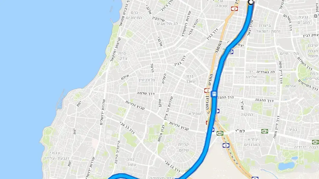 נתיב התחבורה הציבורית בנתיבי איילון נתיב התחבורה הציבורית בנתיבי איילון